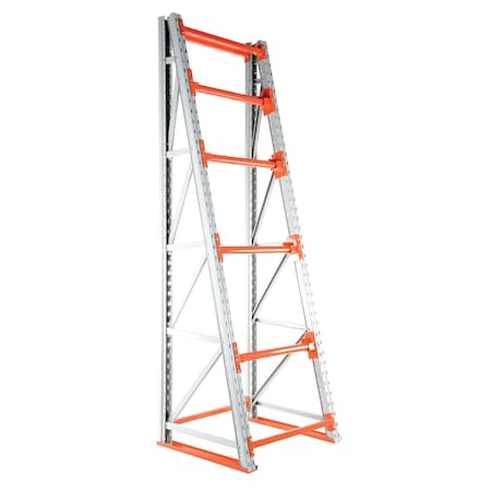 Vestil Steel Reel Rack Starter Kit 36 In. x 39 In. x 120 In. 6000 Lb. Capacity, White/Orange RERC-3410